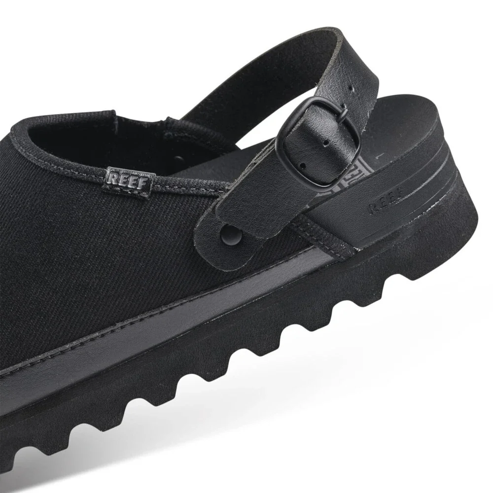 Reef Cushion Sage Hi Clog Women's US 7 Black Round Toe Platform Shoes FROG586